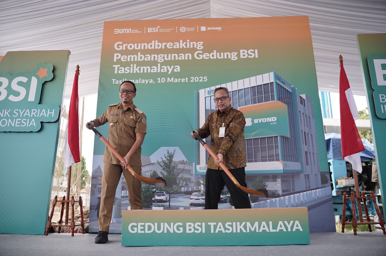 (Foto) Pembangunan Gedung BSI Tasikmalaya Dimulai
