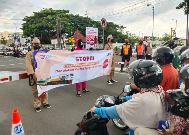 KAI Gencarkan Kampanye Disiplin Demi Keselamatan di Perlintasan Sebidang