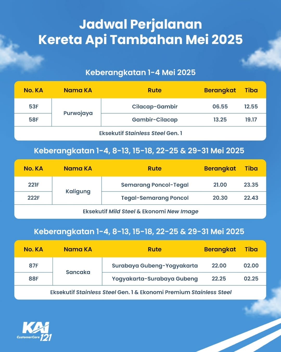 aMElzing Trip! Dapatkan Tiket Liburan dengan Mudah, KAI Tambah Kereta di Bulan Penuh Liburan