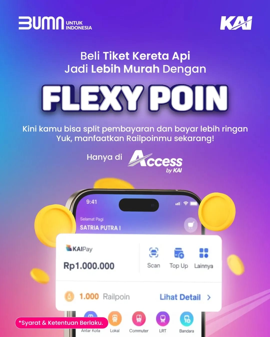 (VIDEO) Railpoin KAI Kini Bisa Digunakan Fleksibel dengan Fitur Flexy Poin